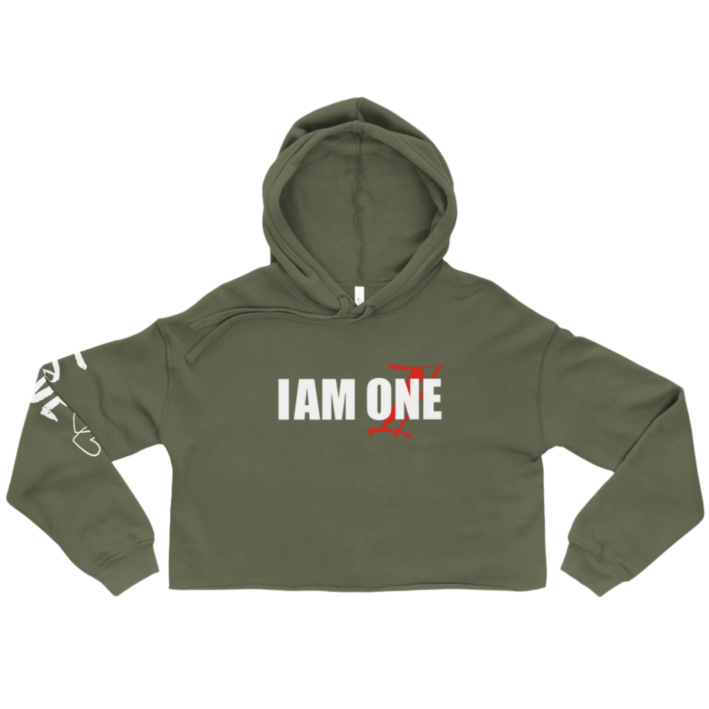 IAMONE LOVE Crop Hoodie